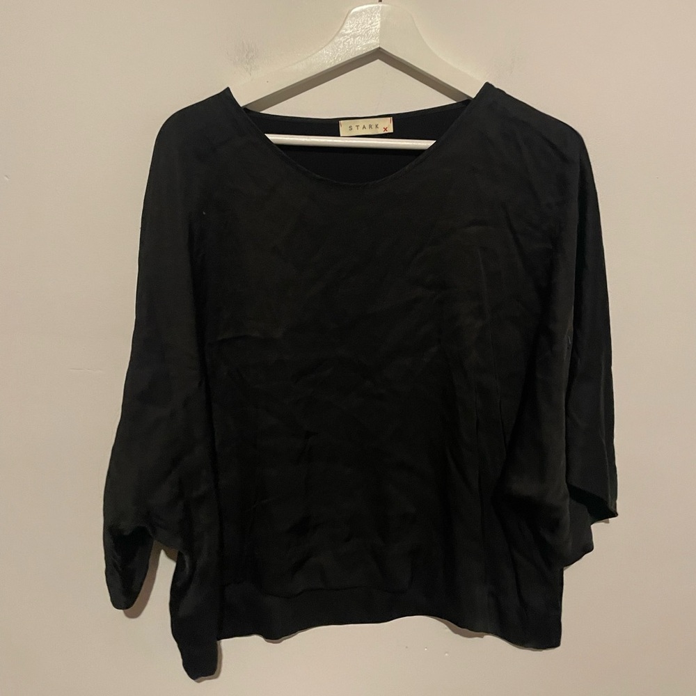 Stark X Women’s black‎ blouse Top Size S